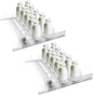 Drink Organizer for Fridge, Adjustable Acrylic Beverage Dispenser with Dividers for Cans (6Pack)