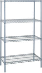 Quantum Storage Systems WR74-1848GY-5 Wire Shelving 5 Shelf Starter Units, 18" x 48" x 74", Gray Epoxy