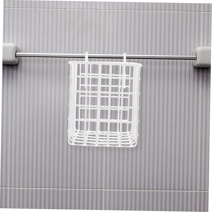 OUNONA Door Wire Basket Organizer for Kitchen and Bathroom Metal Storage Rack Hooks Hanging Cabinet Basket for Pantry and Craft Room Space-Saving Design