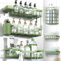 NESOMI Shower Caddy Adhesive Shower Organizer 8-Pack, Rustproof Stainless Steel Bathroom Shelves, Large Capacity No-Drill Rack Storage Accessories with Soap Dish Toothbrush Holder Hooks