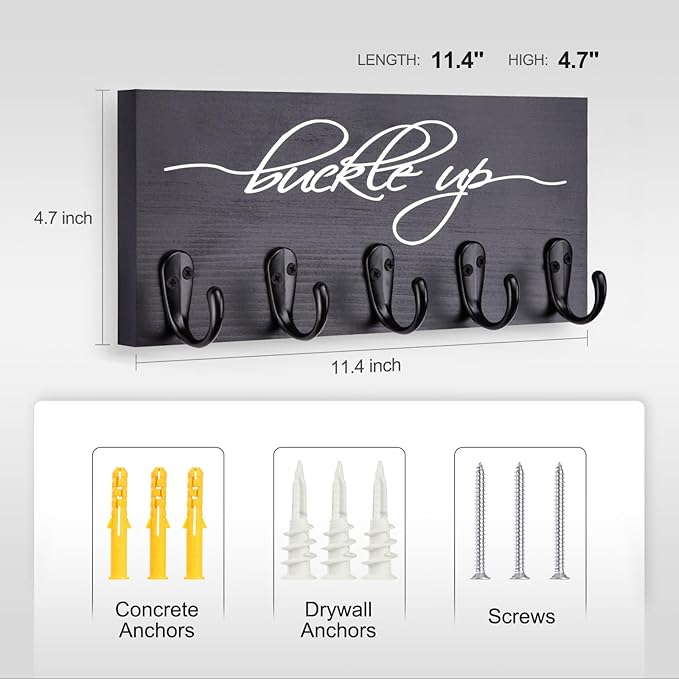 Tie Rack and Belt Organizer for Closet, Wall Mount Belt Hanger and Tie Organizer for Stores and Displays Mens Accessories for Easy Selection and Space Saving Efficiency(11.4" x 4.7")