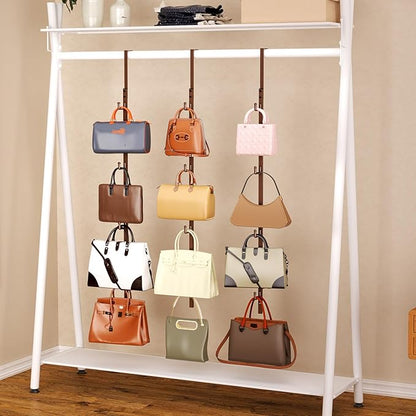 SWTYMIKI Over Door Hat Rack - 3 Packs Metal Hanging Hat Organizer with 12 Hooks Design, Baseball Cap Hanger Organizer Storage Holds up to 60 Caps for Door, Bedroom, Closet