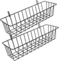 2pcs Hanging Baskets for Organizing Wire Storage Baskets for Wall Mounting Versatile Pantry and Home Decor for Kitchens Bathrooms and Garages