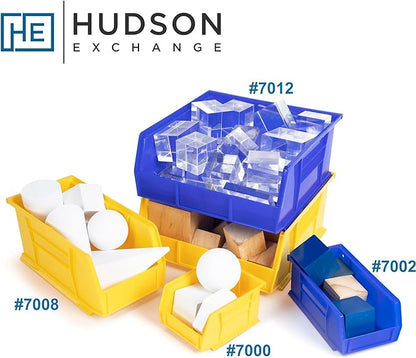 Hudson Exchange 7-1/2" x 4" x 3" Plastic Stackable Storage Bin and Hanging Container (Green, 1 Pack)