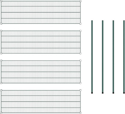 Commercial NSF Listed Green Epoxy Stationary Wire Shelving Kit 18" x 60" x 54", with 4 Shelves Perfect for Warehouse, Walk-in Refrigerator, Freezer, Grocery Store, Restaurant, Dishroom