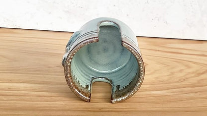 Fleur De Lis Sponge Holder for Sink White French Country Farmhouse Decor Compact Handmade Drain Rack (Green/Bronze)
