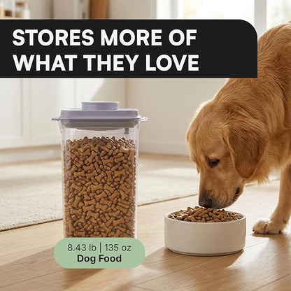 Bop Top Airtight Food Storage Containers with Lid 16.5 Cups / 135 oz | Kitchen Canister Sets | Air Tight Pantry Container | Pop Top Dry Food Storage Containers for Snacks, Sugar, Flour, Baking, Pasta