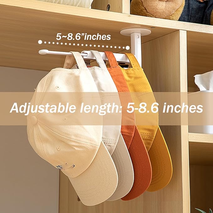 4-Pack Adhesive Headband Holder Organizer, Stretchable Wall Scrunchie Storage for Hair Ties, Hairbands, Claw Clips, Hair Brushes, Makeup Accessories, White