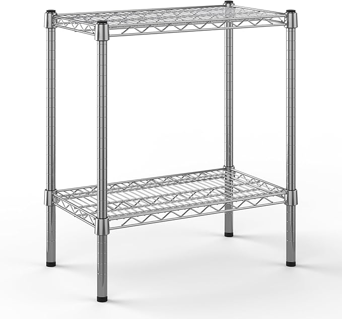 14" Deep x 24" Wide x 27" Height Wire Shelving Kit | 2-Tier |NSF Commercial Storage Rack Unit