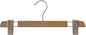 NAHANCO Executive Collection: Wooden Pant Hangers, 14" Natural (Pack of 25)