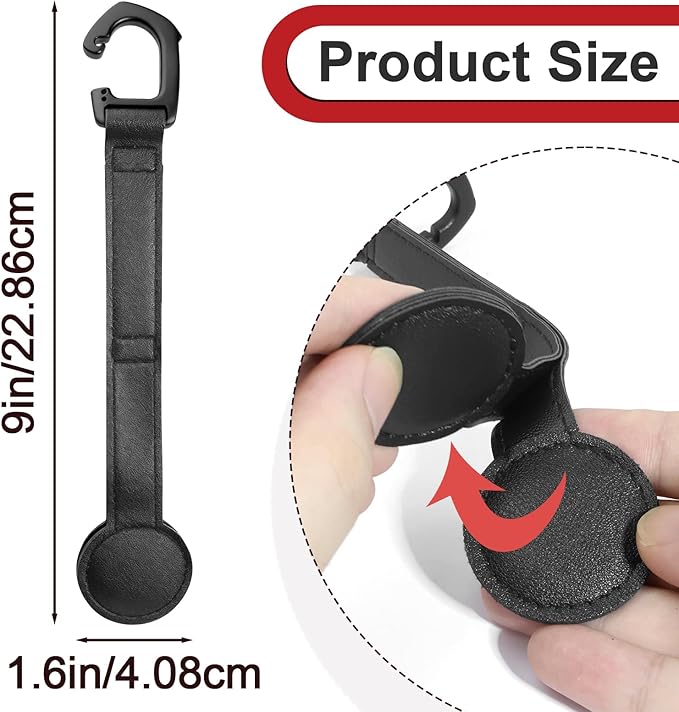 2 Pcs Cowboy Hat Holder Magnetic Leather for Truck