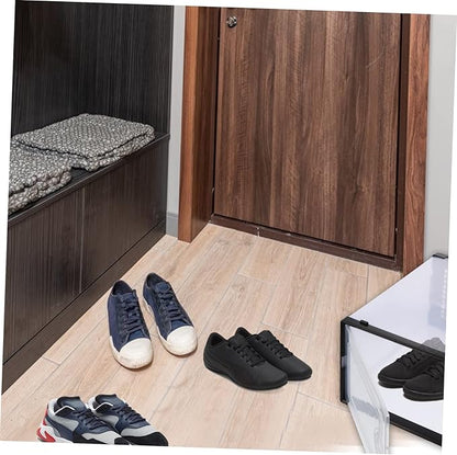 2pcs Stackable Shoe Box Storage Plastic Shoes Organizer Drawer-style Cases Style
