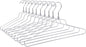 Quality Metal Hangers - Swivel Hook, Stainless Steel, Heavy Duty, Wire Clothes - 10 Standard, 17 Inches