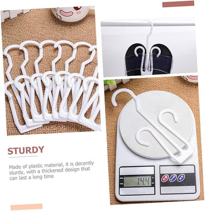 Cabilock 100pcs Shoe Hangers for Household Use Hooks for Drying and Displaying Shoes for Closet Organization and Home