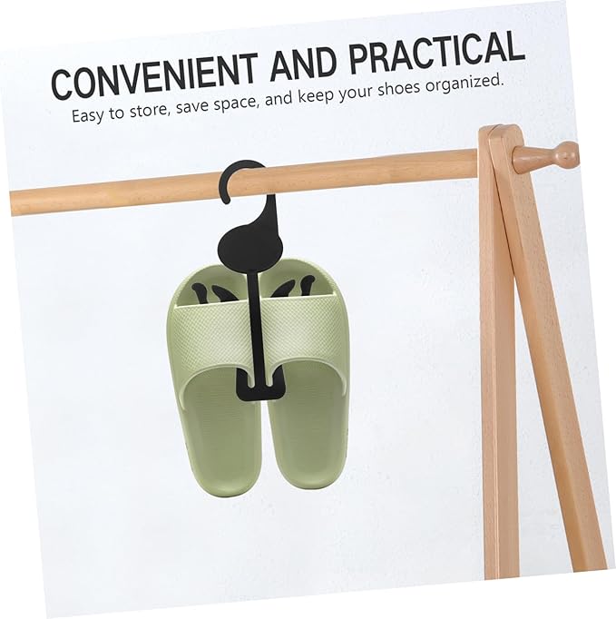 Luxshiny 20pcs Slipper Drying Rack Shoe Organizer Hanging Hooks Decorative Shoe Rack for Home