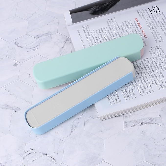 Tableware Storage Box Flatware Travel For Case For Stationery Spoon F, Green
