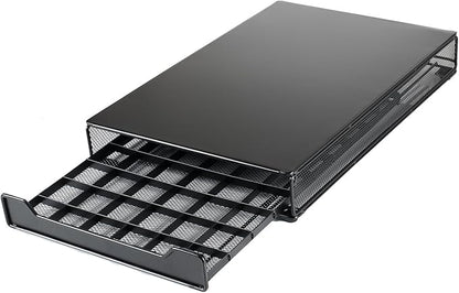HiveNets Capsule Drawer Coffee Pod Storage Compatible for Nespresso Support Metal Holder 60 Pcs