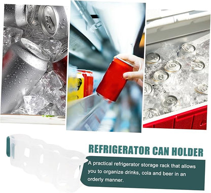 Soda Can Organizer for Refrigerator Stackable Beverage Dispenser Storage Bin for Cans Efficient Space Saver for Kitchen and Bar Use Easy