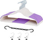 VECELO Non-Slip Clothes Hangers, 25 Pack Heavy Duty Plastic Hangers with 360° Rotating Metal Hook, Space Saving Wardrobe Organizer for Shirts, Coats, Pants, Dresses