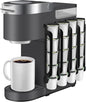 K Cup Holder for Keurig: Coffee Pod Holder for Counter Small Space - Kcup holder for Wall Mount (4, Black)