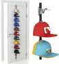 AXU Hat Rack for Door, Hat Organizer for Baseball Caps, Over the Door Hat Storage Organizer - Holds 10-20 Caps | Grey, 1 Straps