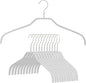 Mawa by Reston Lloyd Silhouette Series Non-Slip Space Saving Clothes Hanger for Shirts and Dresses, Style 41/F, Set of 12, White