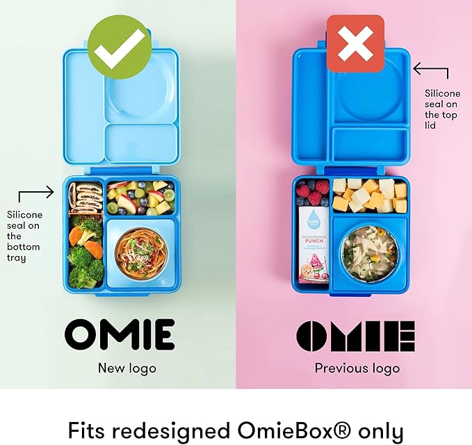 OmieBox (2 pack) Leakproof Dips Containers To Go, Salad Dressing Container, Condiment Container with Lids - Food Safe Silicone - 4 ounces (Sea Blue/Green)