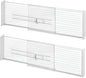 iDesign Expandable Deep Drawer Dividers for Kitchen, Dresser, or Desk Drawers - Set of 2 - Clear