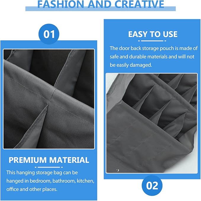 Alipis Storage Pouch Door Organizer Oxford Cloth Decorative Bag Multi-Functional Wall Storage