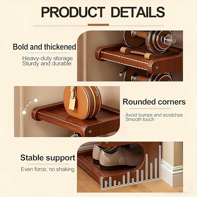Vertical Shoe Rack 7 Tier, Bamboo Narrow Shoe Rack for Small Spaces, Freestanding Shoe Storage Organizer for Entryway Closet, Space Saving Skinny Shoe Shelf