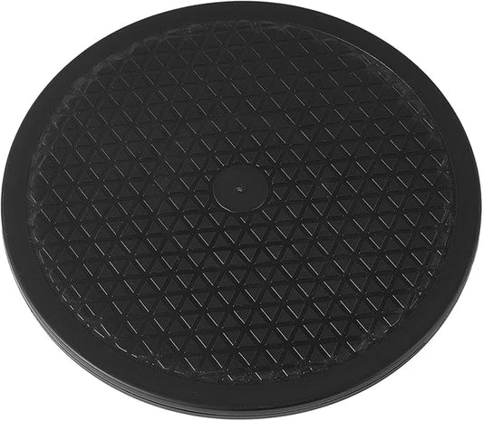 1 Pack 12 Inch Lazy Susan Turntable Heavy Duty Rotating Platform Smooth 360 Swivel for Tabletop, Monitor, Crafts, and TV - Black