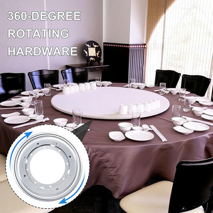 9 Pack 9" Lazy Susan Turntable Bearing Plate, Heavy Duty 750lbs Load Capacity, Lazy Susan Turntable Ball Bearing for Rotating Table, Serving Tray, Kitchen Storage(Silvery)