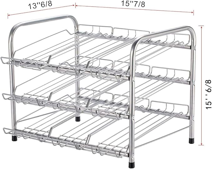 Can Organizer for Pantry, Can Rack Can Storage Dispenser for Canned Food (3 tiers)
