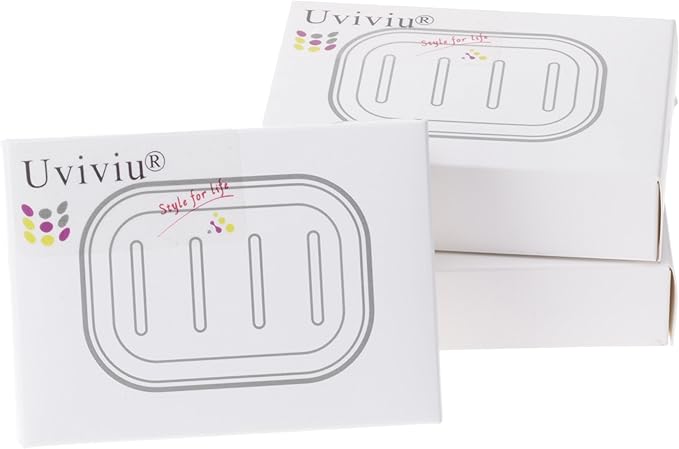 Plastic Soap Dish, Container, Keeps Soap Dry,Easy Cleaning,Drain,White