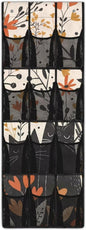 Black Cat Over The Door Shoe Organizer 12 Pockets Wall Hanging Storage for Kids Room Rabbit Door Hanger Organizer Mesh Fabric Shoe Holder Hanger for BedRoom