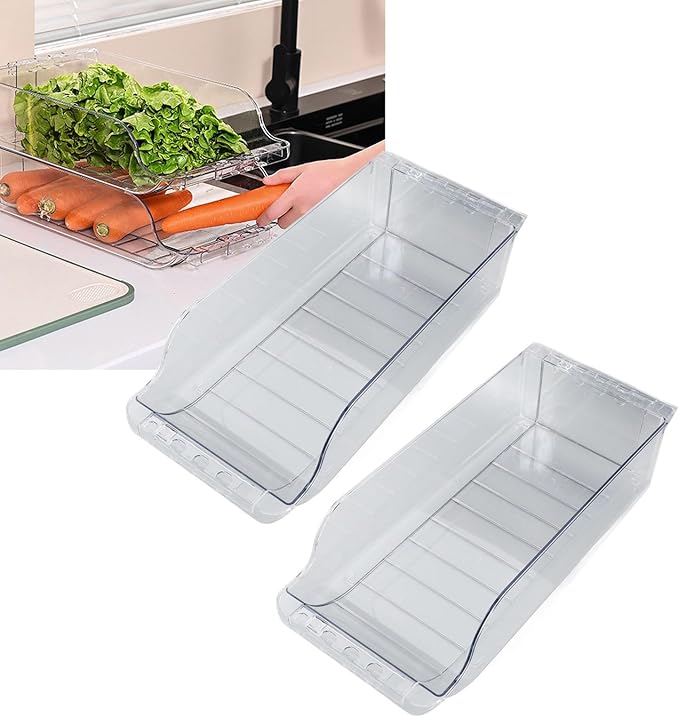 TOPINCN Large Capacity Soda Can Dispenser, Adjustable Canned Food Storage Container for Refrigerator Organization, Plastic Drink Holder Organizer, Versatile for Cabinets, Shelves