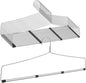 Cinnvoice 12 Pcs Bedspread Drapery Hangers 22 Inch Metal Linen Hanger Heavy Duty Blanket Tablecloth Hangers with Anti Slip Rubber Sleeve for Heavy Items, Silver
