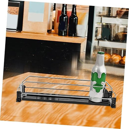 Refrigerator Soda Organizer 2pcs Automatic Pusher Can Dispenser Stackable Can Organizer for Fridge