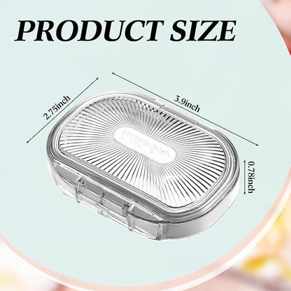 Kigley 4 Pcs Hair Tie Container Small Portable Travel Cotton Swab Holder Dispenser with Lid Plastic Box Storage Containers for Small Items, 3.94 x 2.76 Inch (4 Colors)