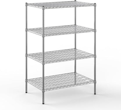 24" Deep x 36" Wide x 54" Height Wire Shelving Kit | 4-Tier | NSF Commercial Storage Rack Unit