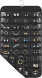 1 Pack Hanging Jewelry Organizer, 80 Clear Pockets earring organizer and storage, Accessories holder organizer for Closet, Jewelries, Necklace, Travel