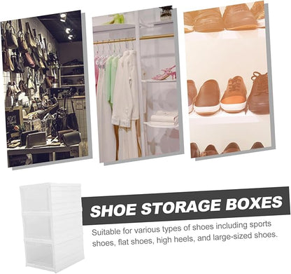 Shoe Storage Box Multilayer Shoe Boxes Entryway Organizer Material Easy to Clean