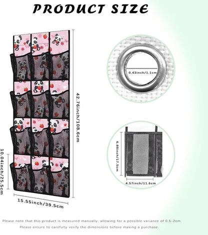 Panda Shoe Organizer Door Hanger,Shoes Hanger Storage Organizer Bag for Bedroom,Hanging Shoe Storage Hanging Bag