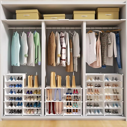 Shoe Storage,48 Pairs Shoe Rack Organizer for Closet Shoe Cabinet with Door Shoe Shelves for Closet,Entryway,Hallway,Bedroom