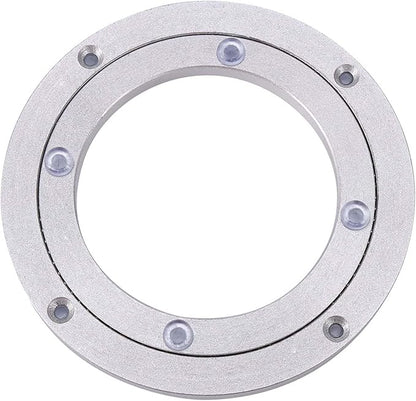 Lazy Susan Bearing, Lazy Susan Hardware Turntable Bearing Lazy Susan Parts Heavy Duty Aluminium Alloy Rotating Bearing Plate Turntable Round Dining Table (6 inches*H8.5MM)