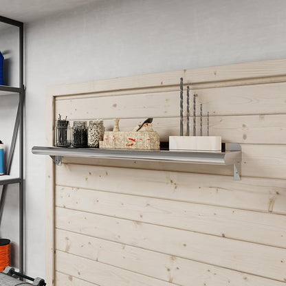 AmGood 6 in. x 36 in. Stainless Steel Wall Shelf | NSF | Metal Shelving | Garage, Laundry, Storage, Utility Room | Restaurant, Commercial Kitchen