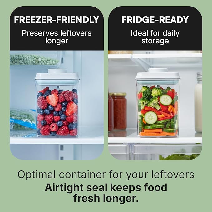 Bop Top Airtight Food Storage Containers with Lid Multi Pack | Kitchen Canister Sets | Air Tight Pantry Container | Pop Top Dry Food Storage Containers for Snacks, Sugar, Flour, Baking, Cereal, Pasta