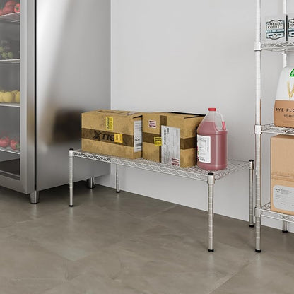 18" Deep x 42" Wide x 14" Height Wire Shelving Kit | 1-Tier | NSF Commercial Storage Rack Unit