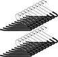 20 Pcs Blanket Hangers - Heavy Duty Metal Non-Slip Sponge Padded Hangers with Dipped Surface, Z-Shaped Space-Saving Closet Organizer for Sleeping Bag, Comforters, Blankets and Towels