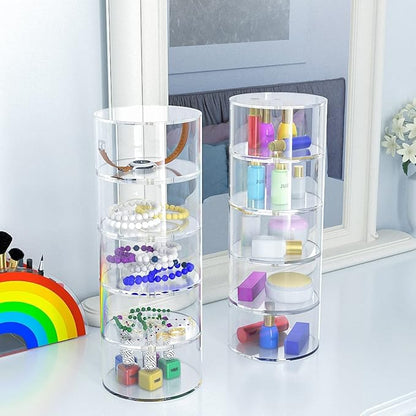 NIUBEE Belt Organizer, Acrylic 10 Layers Belt Case Storage Holder and Display for Accessories like Jewelry,Watch,Bracelets